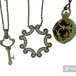 DIAMONELLE Necklaces Lot Of 3